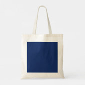 Professionelles schwarzes Monogramm Blau Ihr Name Tragetasche (Rückseite)