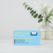 Professionelles Sofa-Reinigungs-Logo QR-Code Visitenkarte (Stehend Vorderseite)