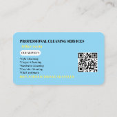 Professionelles Sofa-Reinigungs-Logo QR-Code Visitenkarte (Rückseite)