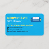 Professionelles Sofa-Reinigungs-Logo QR-Code Visitenkarte (Vorderseite)