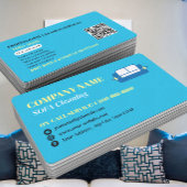 Professionelles Sofa-Reinigungs-Logo QR-Code Visitenkarte