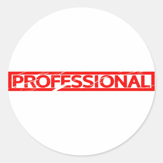 Professionelles Stempel Runder Aufkleber (Vorderseite)