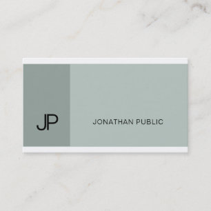 Professionelles stilvolles blau-grünes modernes Mo Visitenkarte