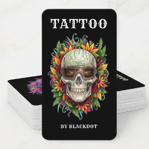 Professionelles Tattoo-Studio-Design Tattooist Visitenkarte