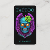 Professionelles Tattoo-Studio Tattoo-Shop QR-Code Visitenkarte (Vorderseite)