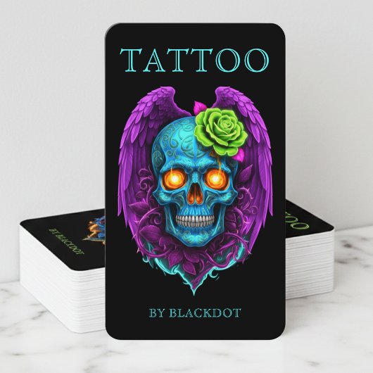 Professionelles Tattoo-Studio Tattoo-Shop QR-Code Visitenkarte