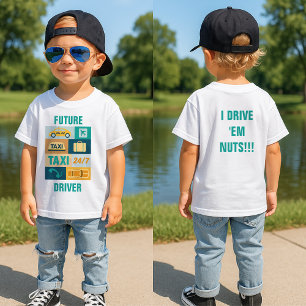 Professionelles Taxi-Fahrer-Icon-Design Baby T-shirt