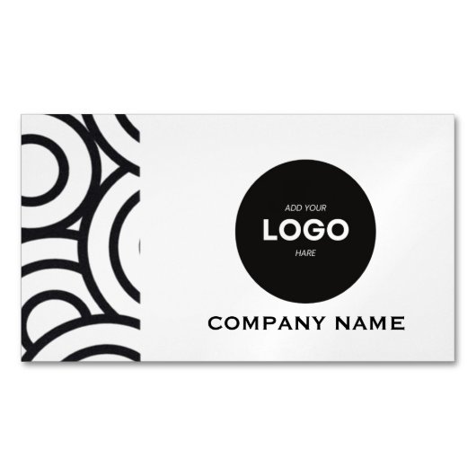 Professionelles Unternehmenslogo & QR-Code Magnetische Visitenkarte (Vorderseite)