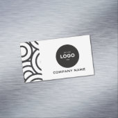 Professionelles Unternehmenslogo & QR-Code Magnetische Visitenkarte (Beispiel)