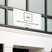 Professionelles Unternehmenslogo und Firmenwebsite Banner (Äußeres Gebäude)