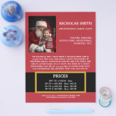 Professionelles Weihnachtsmann-Förderfoto Flyer (Einzeln)