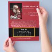 Professionelles Weihnachtsmann-Förderfoto Flyer (Hand)