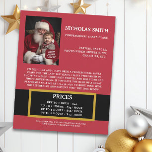 Professionelles Weihnachtsmann-Förderfoto Flyer