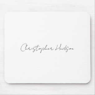 Professionelles Weißes Einfaches Kreatives Chic Ca Mousepad