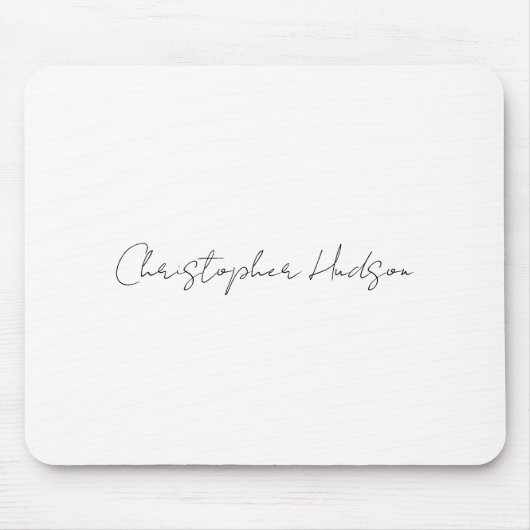 Professionelles Weißes Einfaches Kreatives Chic Ca Mousepad (Vorne)