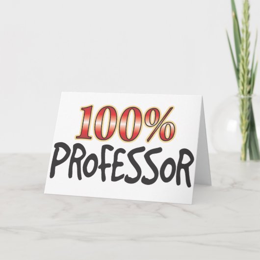 Professor 100 Prozent Karte (Vorderseite)