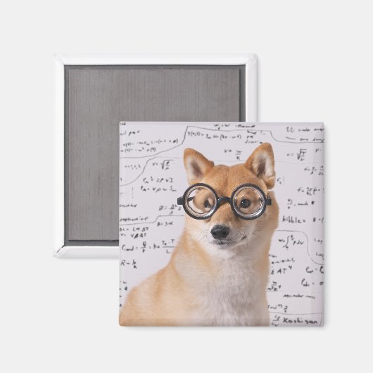 Professor Barkley 2 Inch Square Magnet (Vorderseite/Rückseite)
