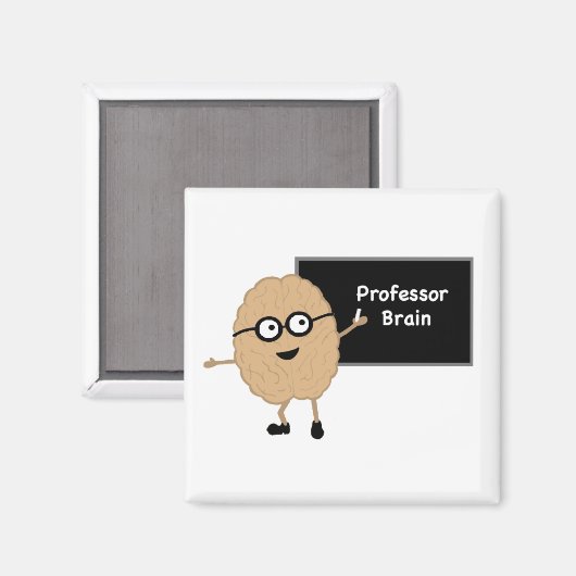 Professor Brain Magnet (Vorderseite/Rückseite)