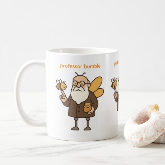 Professor Bumble Kids Mug Kaffeetasse (Mit Donut)