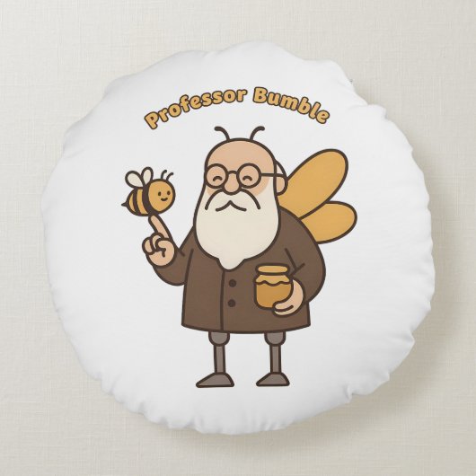 Professor Bumble Round Pillow Rundes Kissen (Rückseite)