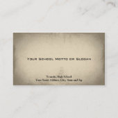 Professor Business Card Visitenkarte (Rückseite)