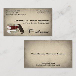 Professor Business Card Visitenkarte