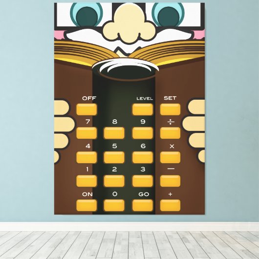 Professor Calculator Leinwanddruck (Insitu (Holzboden))