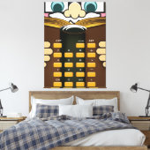 Professor Calculator Leinwanddruck (Insitu (Schlafzimmer))