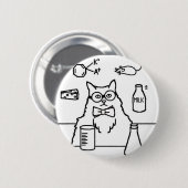 Professor Cat Button (Vorne & Hinten)