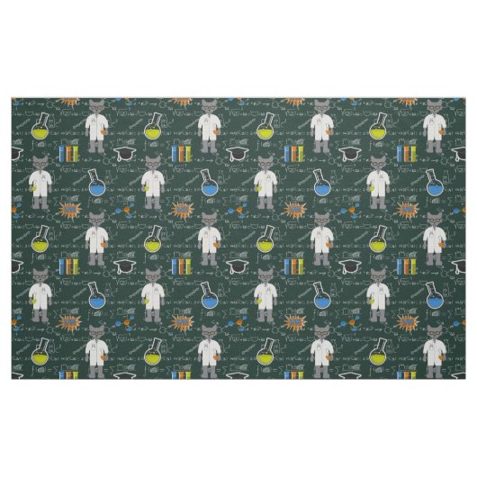 Professor Cat Fabric Stoff (Fat Quarter (45,7 x 55,9 cm))