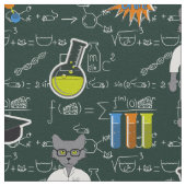 Professor Cat Fabric Stoff (Nahaufnahme)