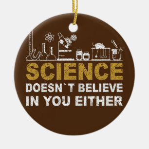 Professor Chemist Elements Scientifics - regelmä Keramik Ornament