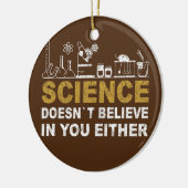 Professor Chemist Elements Scientifics - regelmäßi Keramik Ornament (Links)