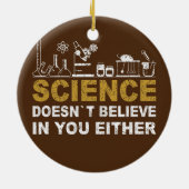 Professor Chemist Elements Scientifics - regelmäßi Keramik Ornament (Hinten)