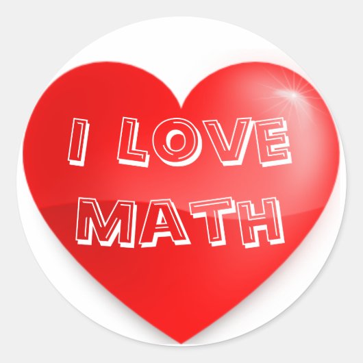 Professor Christy's I-Liebe Mathematik Sticker (Vorderseite)