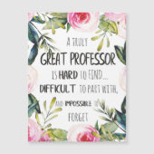 Professor danke Ihnen Geschenkgutachten Office Dec Magnetkarte (Vorderseite)