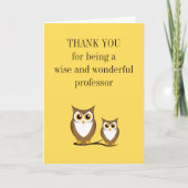 Professor danke Karte (Vorderseite)