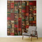 Professor Darksage's magische Weihnachtsbibliothek Wandteppich (Beispiel)