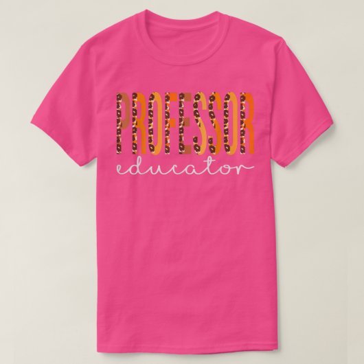 Professor Educator leopard Fall Autumn Lovers Than T-Shirt (Design vorne)