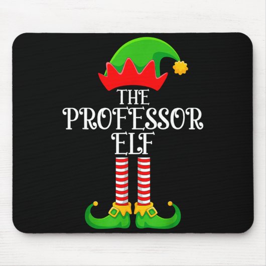 Professor Elf Christmas Family Matching Funny Love Mousepad (Vorne)