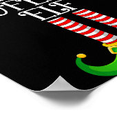 Professor Elf Christmas Family Matching Funny Love Poster (Ecke)