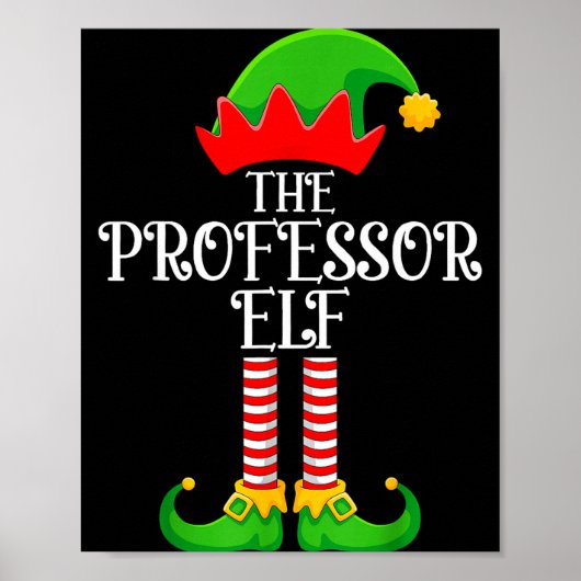 Professor Elf Christmas Family Matching Funny Love Poster (Vorne)