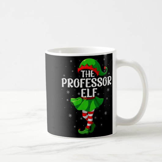 Professor Elf Christmas Girls Women Elf Squad Xmas Kaffeetasse (Rechts)