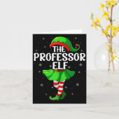 Professor Elf Christmas Girls Women Elf Squad Xmas Karte (Gelbe Blume)