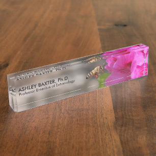 Professor Entomologie Insekten Imker Hobbyist Namensplakette