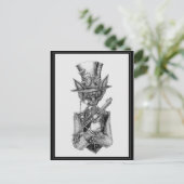 Professor Felis Catus Postkarte (Stehend Vorderseite)