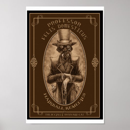 Professor Felis DOmesticus Poster (Vorne)