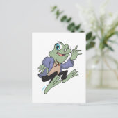 Professor Frog Postkarte (Stehend Vorderseite)