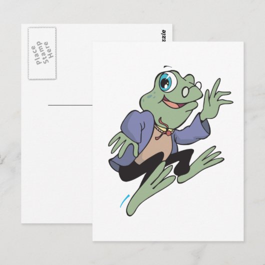 Professor Frog Postkarte (Vorne/Hinten)