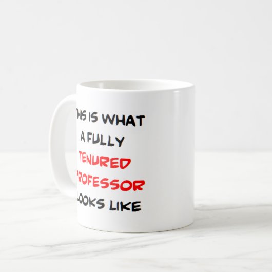 professor fully tenured kaffeetasse (Vorderseite Links)
